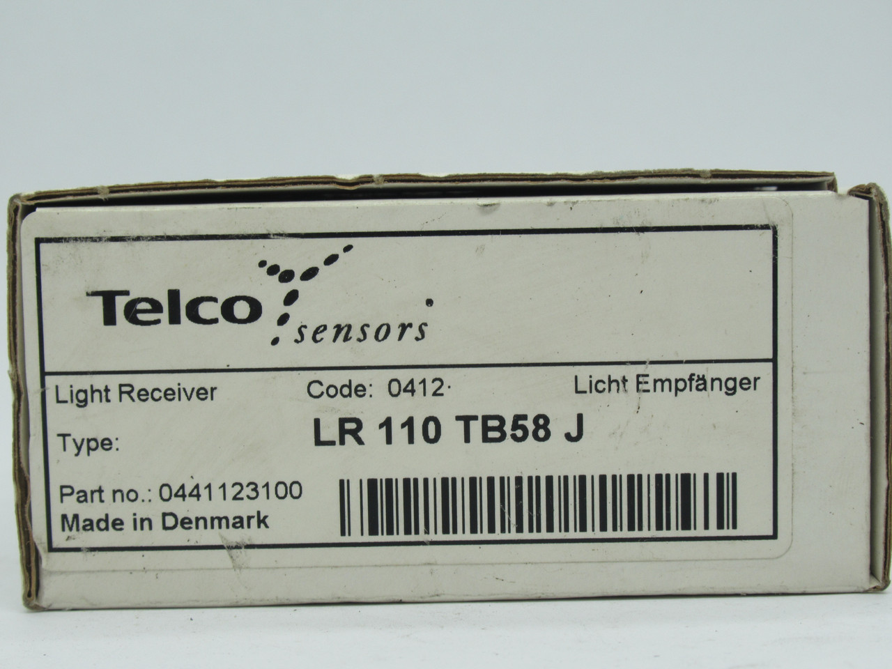 Telco LR110TB58J Photoelectric Receiving Sensor 40m Range 4Pin M12 Plug NEW