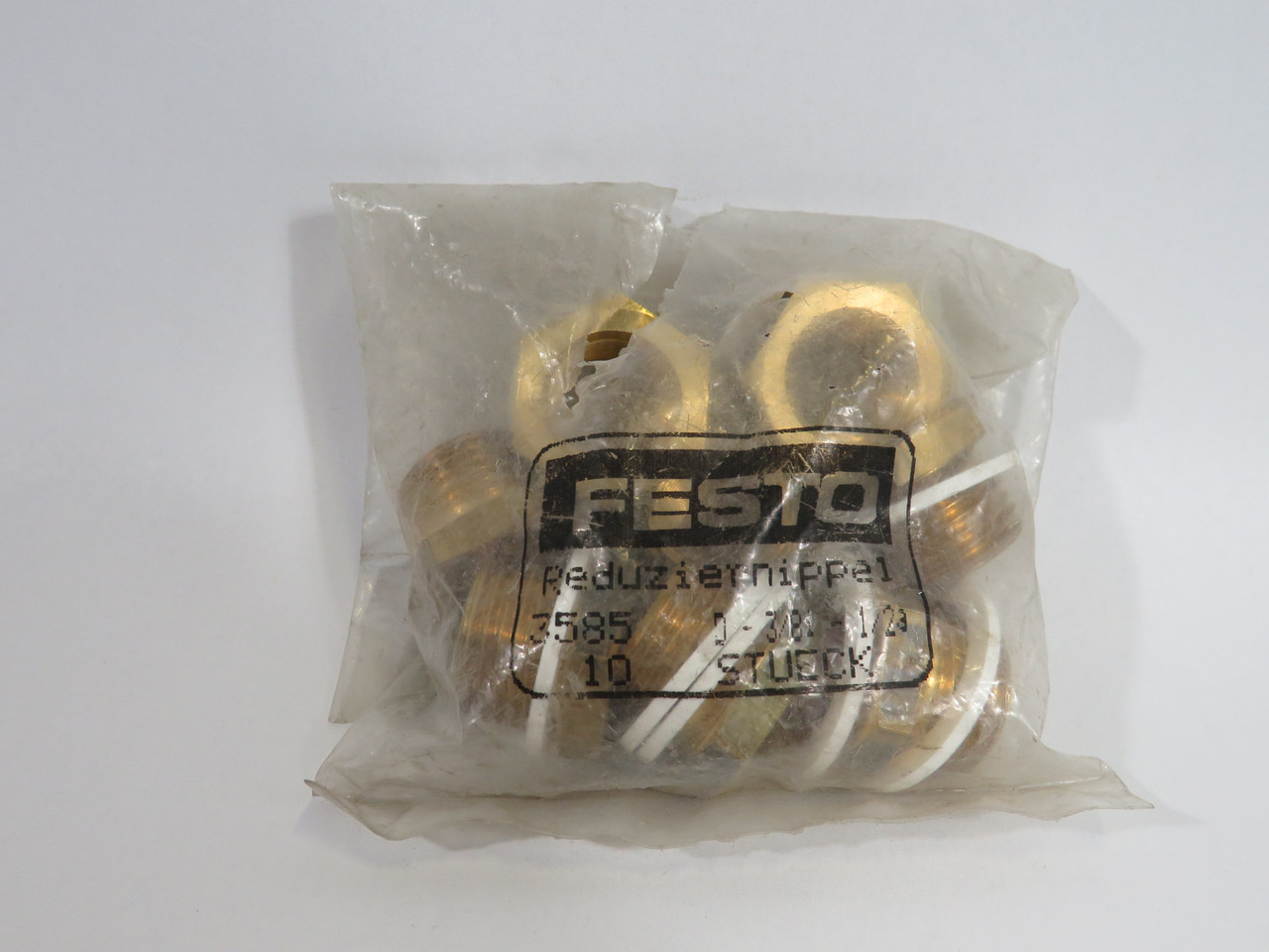 Festo 3585 D-3/8I-1/2A Reducing Nipple 8-Pack ! NWB !