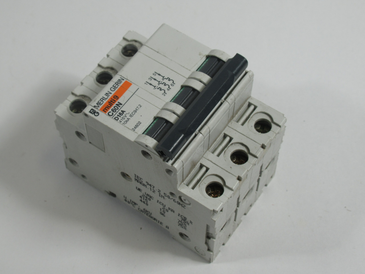 Merlin Gerin 24602 Circuit Breaker 415V 3-Pole *Missing DIN Rail* USED