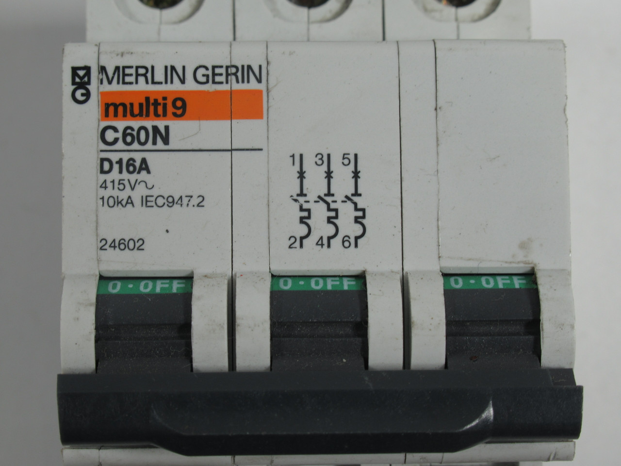 Merlin Gerin 24602 Circuit Breaker 415V 3-Pole *Missing DIN Rail* USED