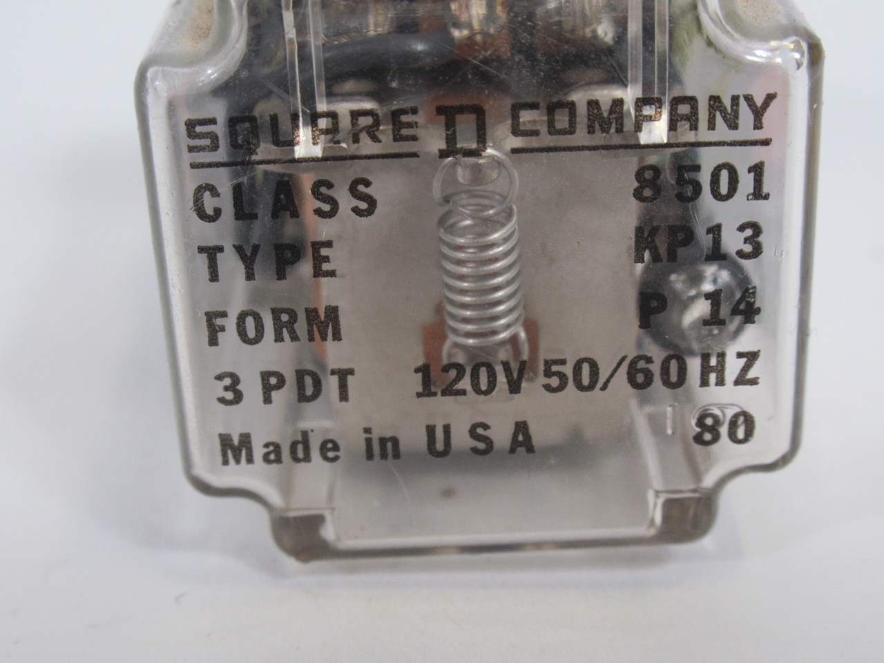 Square D 8501-KP13 Series C General Relay 3PDT 10A 120V 50/Hz 8-Pin USED