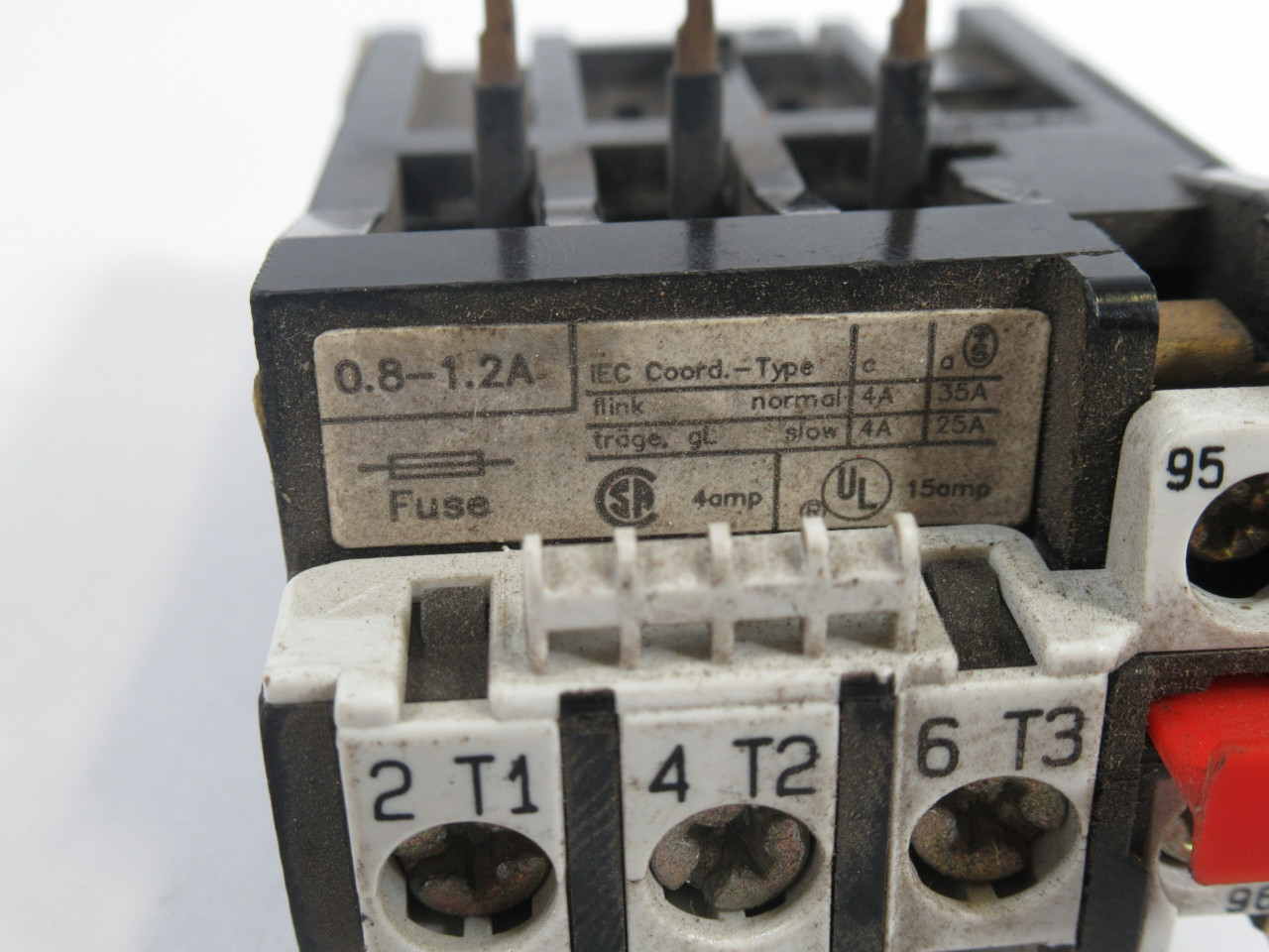 Benedikt & Jager U12/16U-1.2A Overload Relay 0.8-1.2A 660V USED