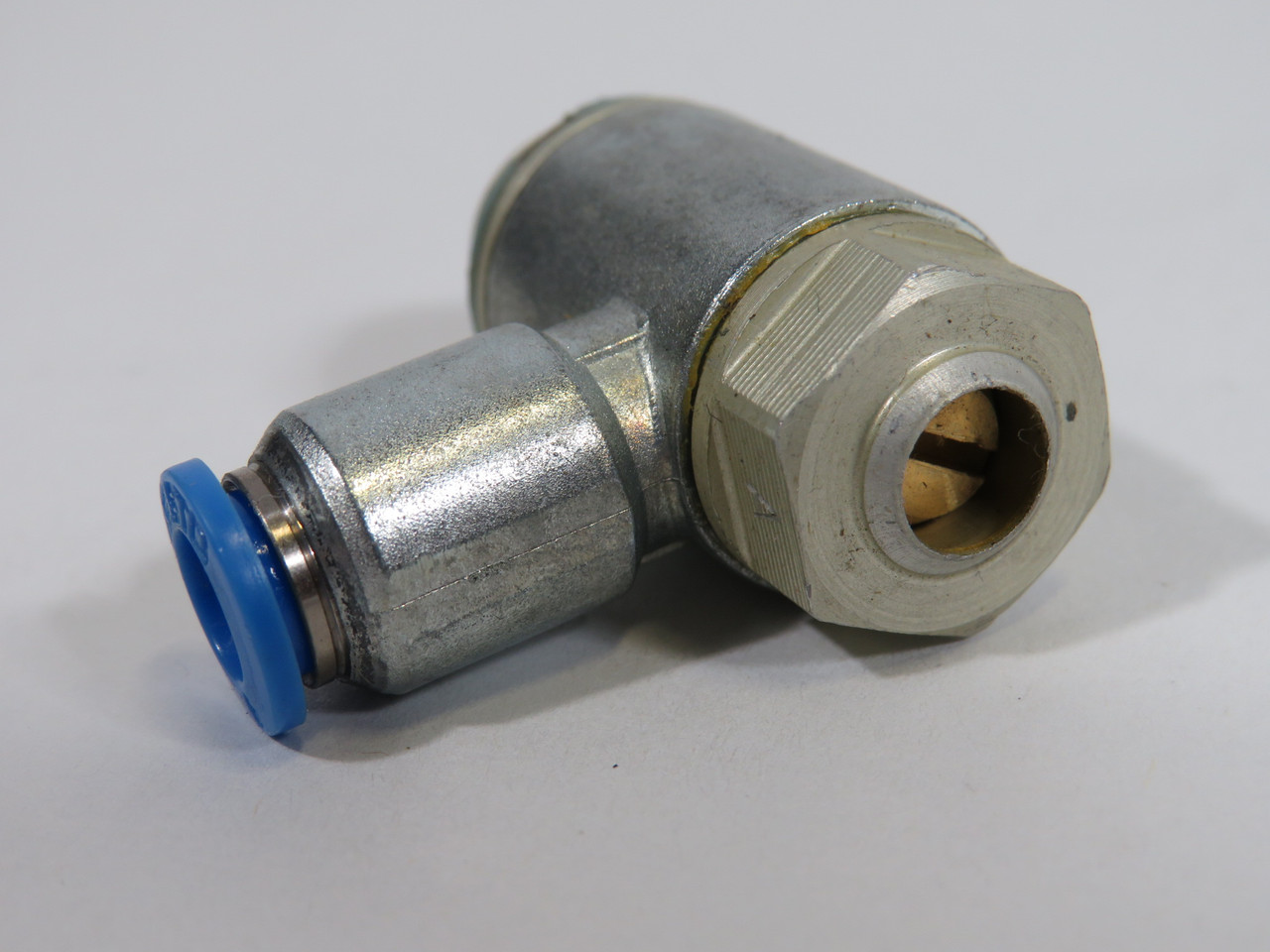 Festo 193146 GRLA-1/4-QS-6-D One-Way Flow Control Valve 0.2-10bar USED