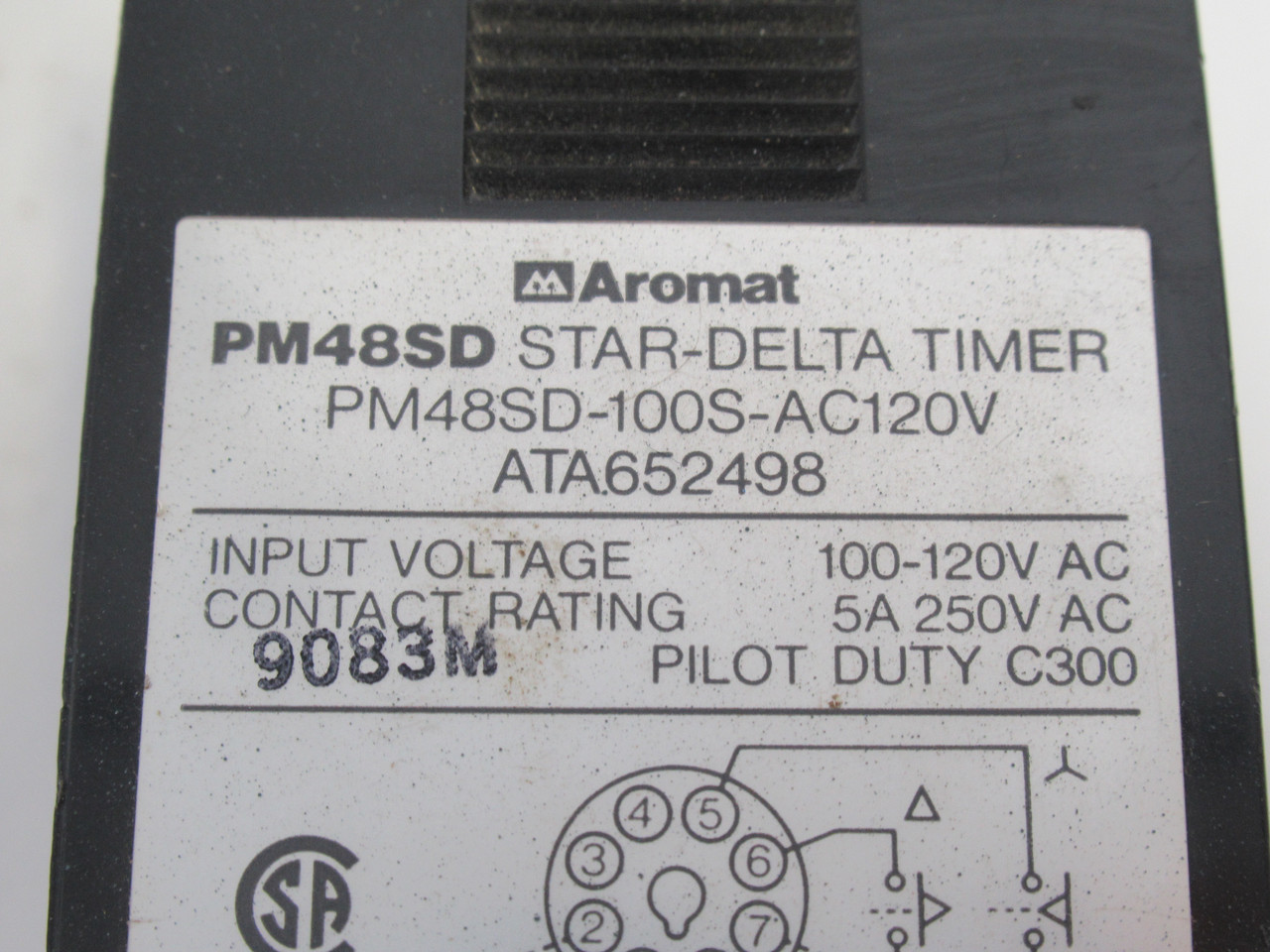 Matsushita PM48SD-100S-AC120V Star Delta Timer 100-120VAC 5A@250VAC USED