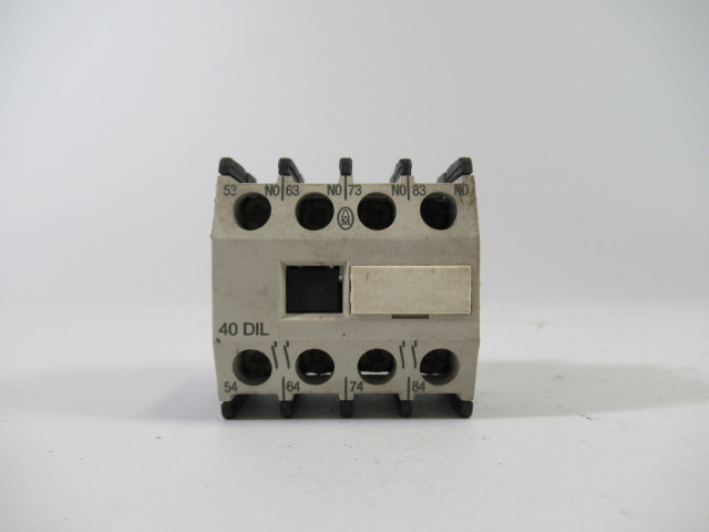 Klockner-Moeller 40DIL Auxiliary Contact 4NO 15A 600VAC USED