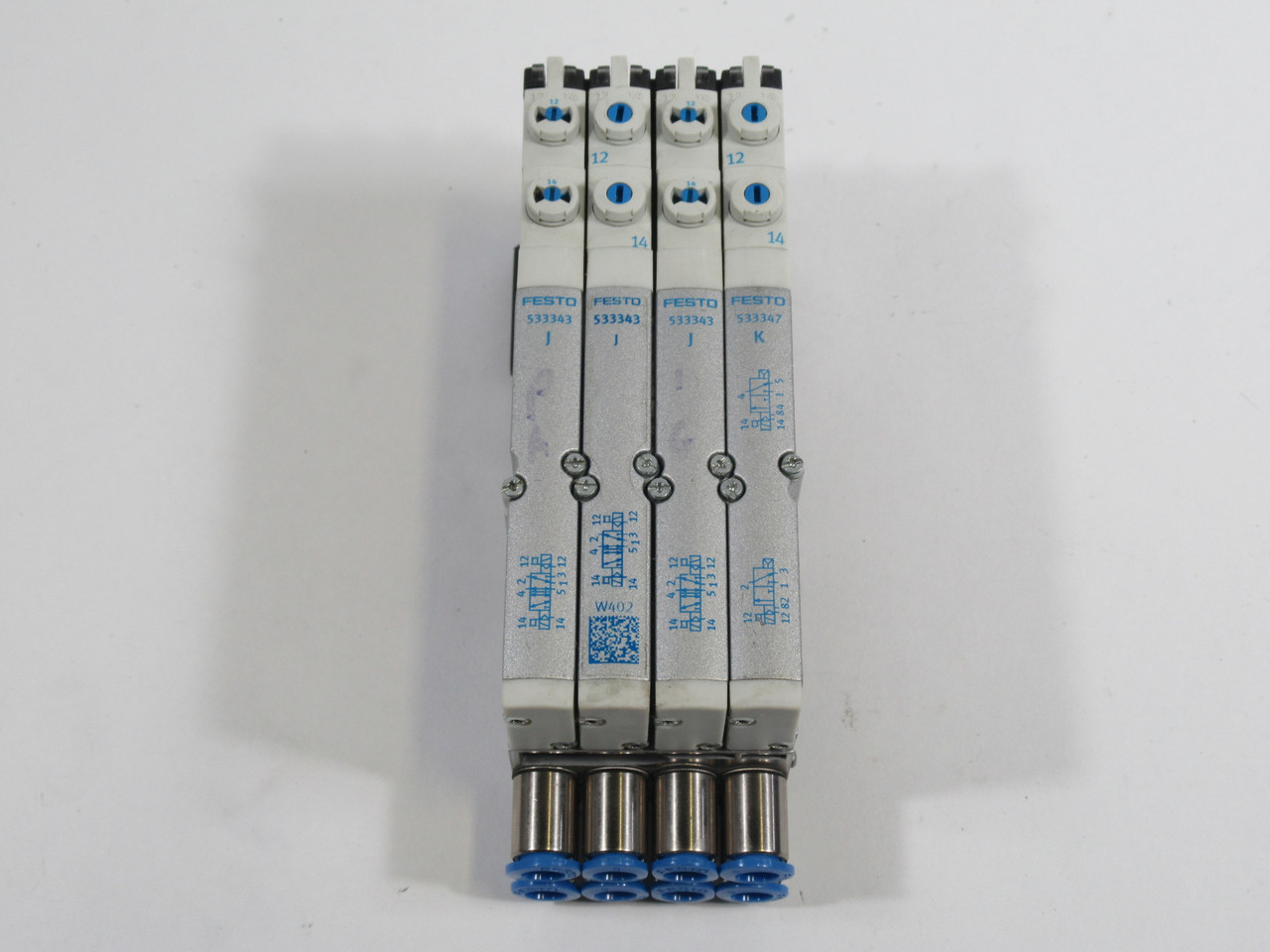 Festo VMPA1-FB-EMS-8 Solenoid Valve Assembly W/ 533343 (x3) 533347 (x1) USED