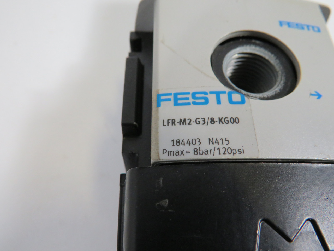 Festo 184403 LFR-M2-G3/8-KG00 Service Unit Filter Regulator *No Gauge* USED