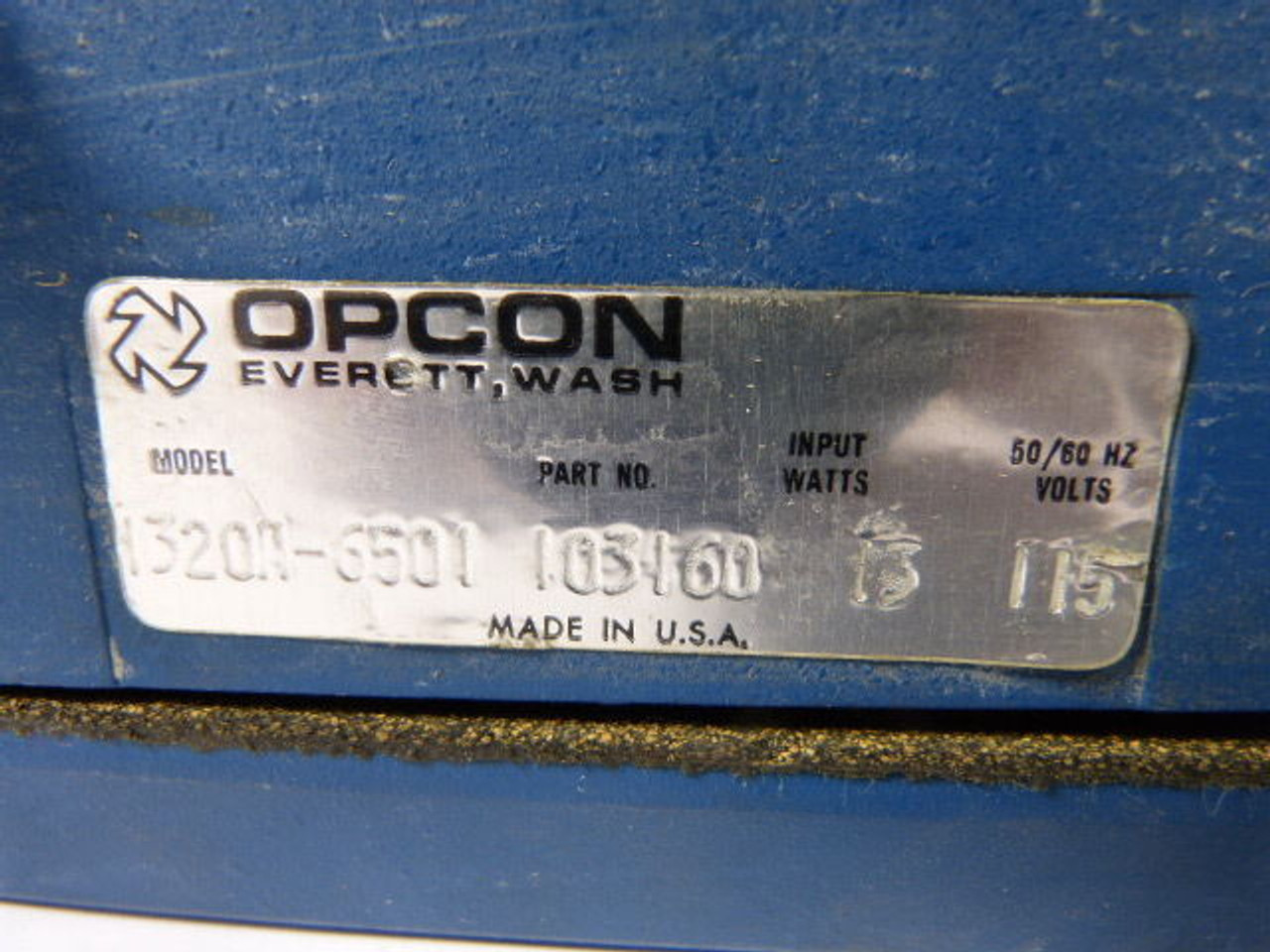 OPCON 1320A-6501 Self Contained Metal Sensor 115V 50/60Hz MISSING SCREWSUSED