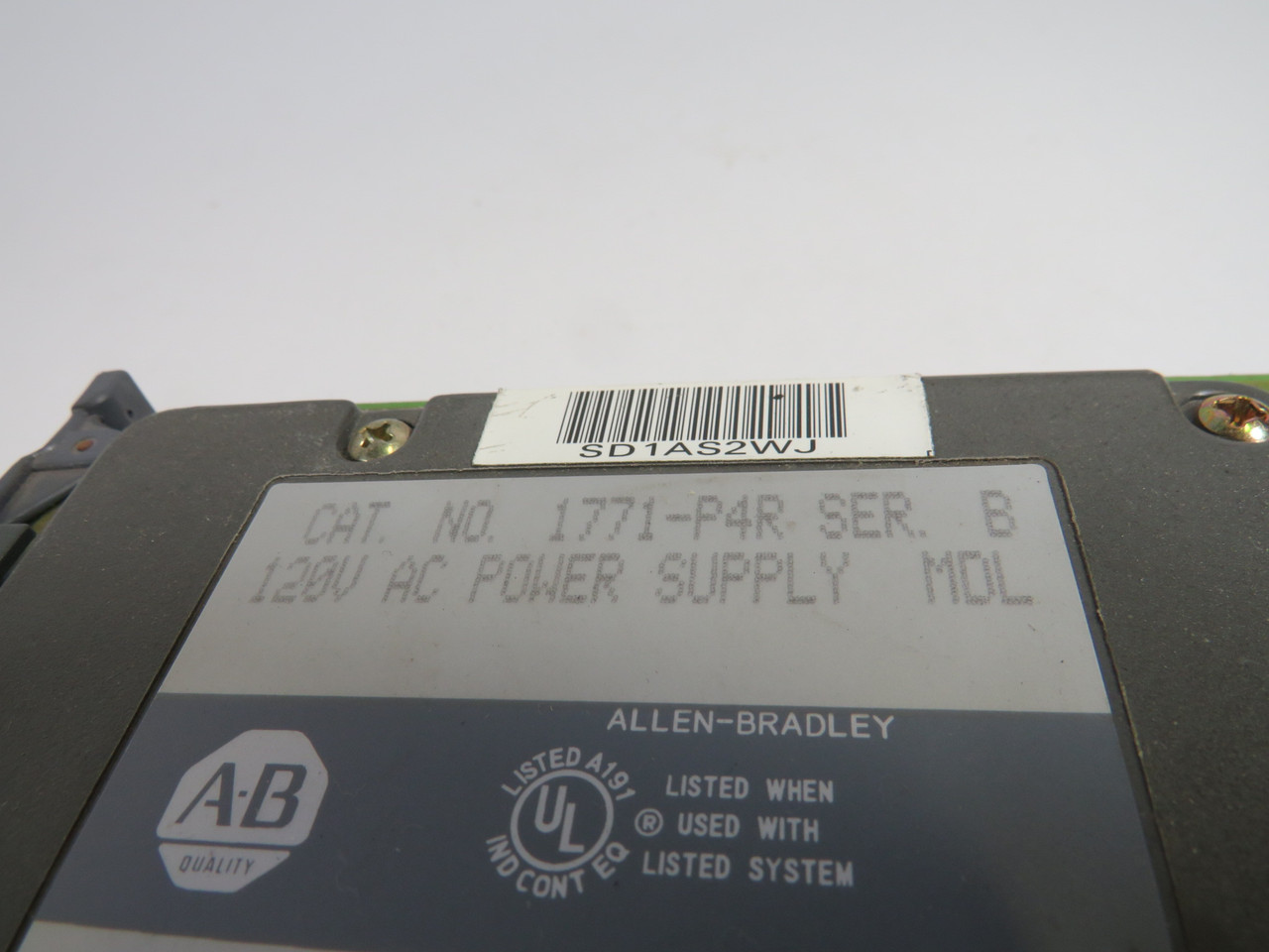Allen-Bradley 1771-P4R AC Power Supply Module Series B 120V USED