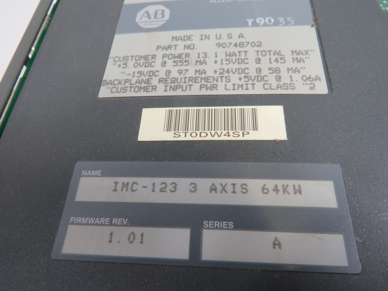 Allen-Bradley 1771-HS3A 3-Axis Servo Controller Series A F/W Rev. 1.01 USED