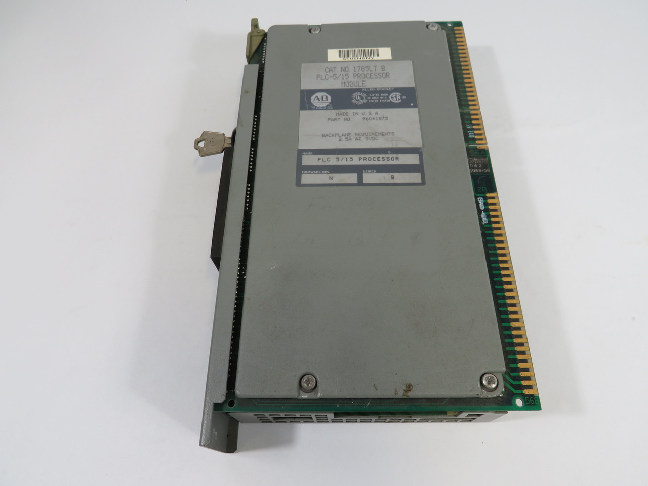 Allen-Bradley 1785-LT PLC 5/15 Processor Module Ser. B F/W Rev. N 1 Key USED