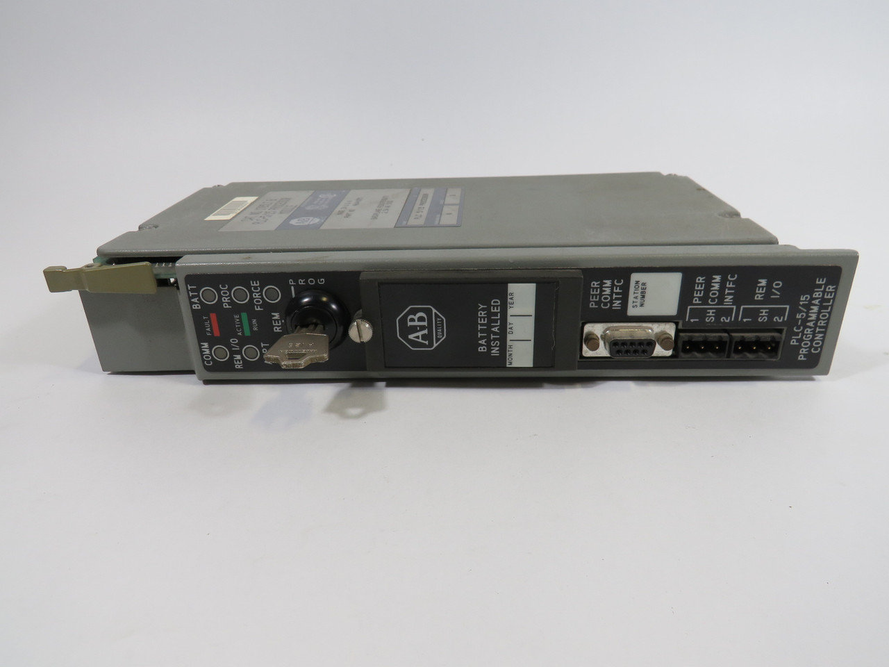 Allen-Bradley 1785-LT PLC 5/15 Processor Module Ser. B F/W Rev. N 1 Key USED