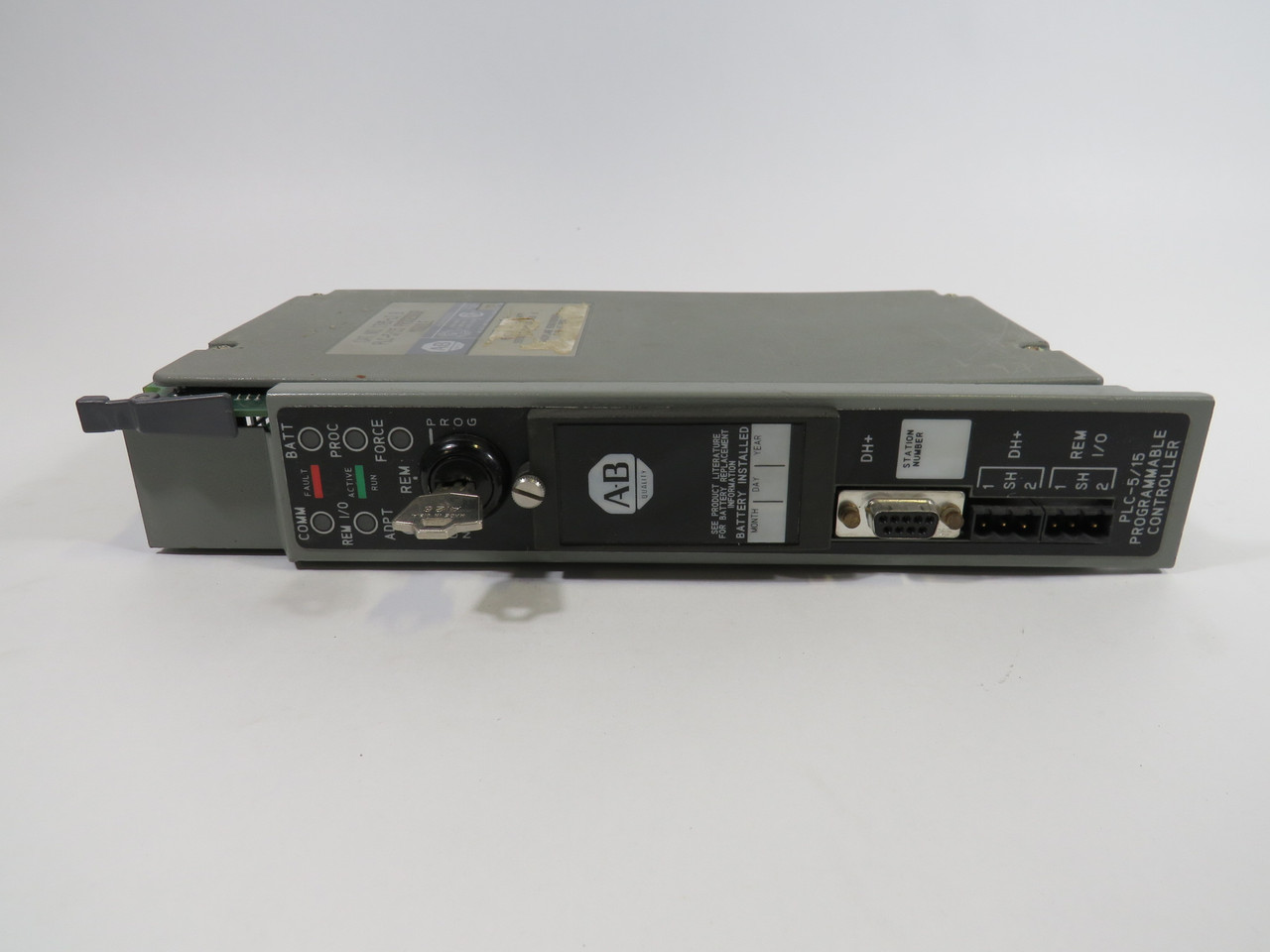 Allen-Bradley 1785-LT PLC 5/15 Processor Module Ser. B F/W Rev. V 1 Key USED
