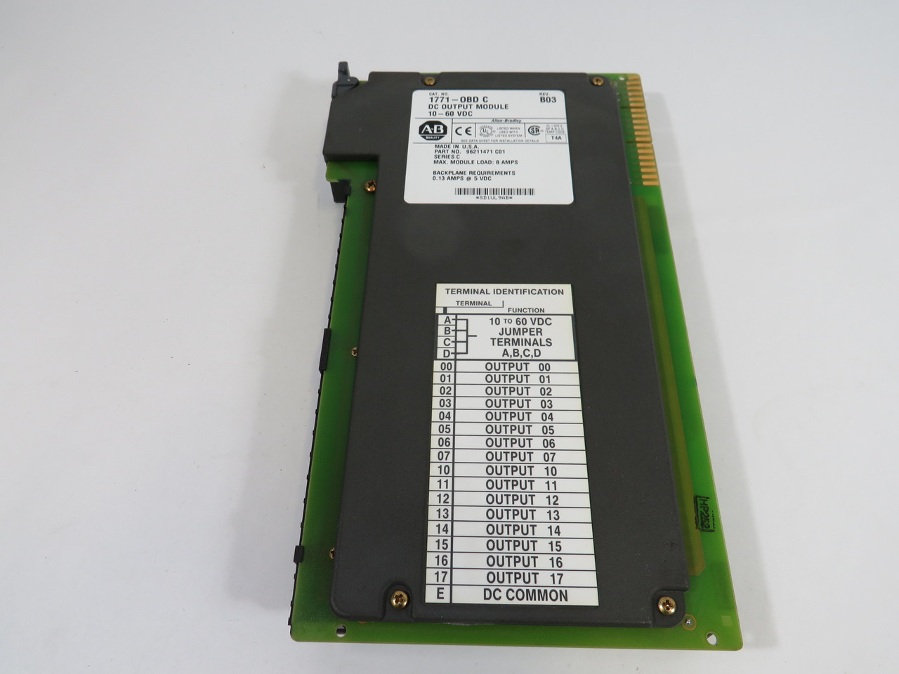 Allen-Bradley 1771-OBD 10-60VDC Output Module Series C Rev. B03 USED