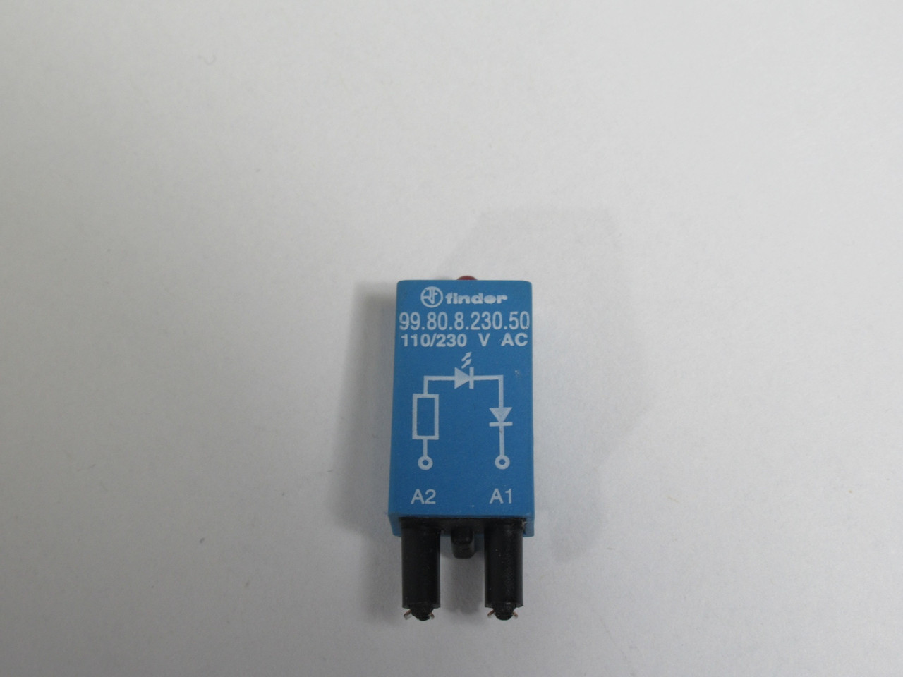 Finder 99.80.8.230.50 RED LED Surge Suppressor Module 110/230VAC USED