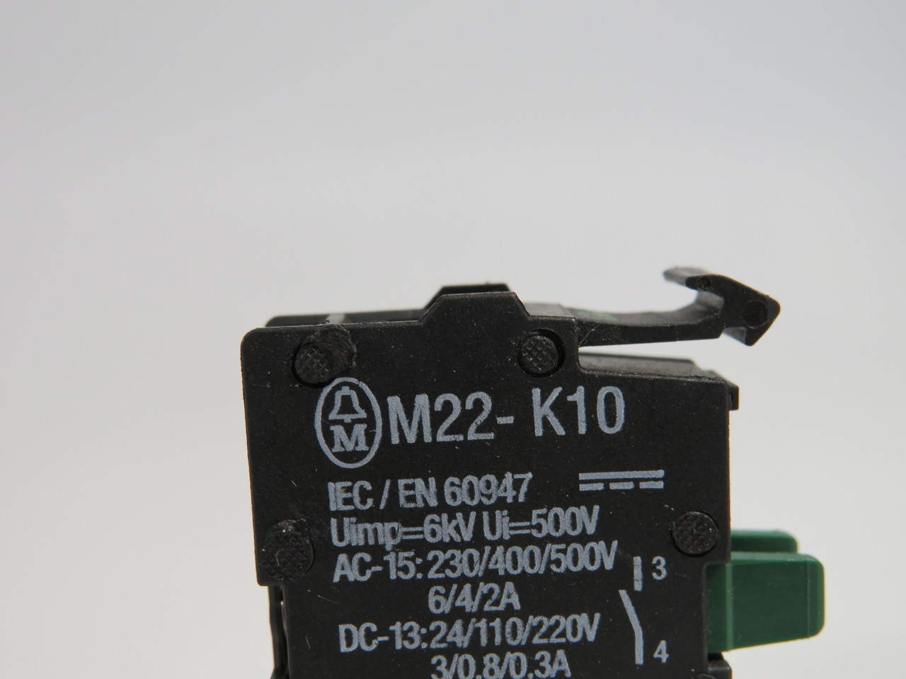 Moeller M22-K10 Contact Block 1NO 500V 6/4/2A ! NOP !