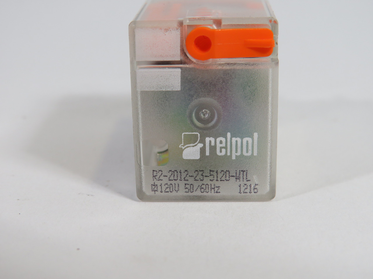 Relpol R2-2012-23-5120-WTL Plug-In Relay 120V 12A 8-Blade USED