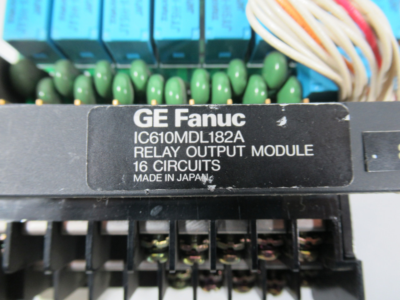 GE Fanuc IC610MDL182A CPU Relay Output Module MISSING SCREWS/DOOR USED