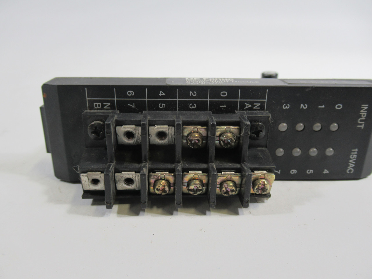 GE Fanuc IC610MDL125A CPU Input Module 8 Circuits 115VAC MISSING SCREWS USED