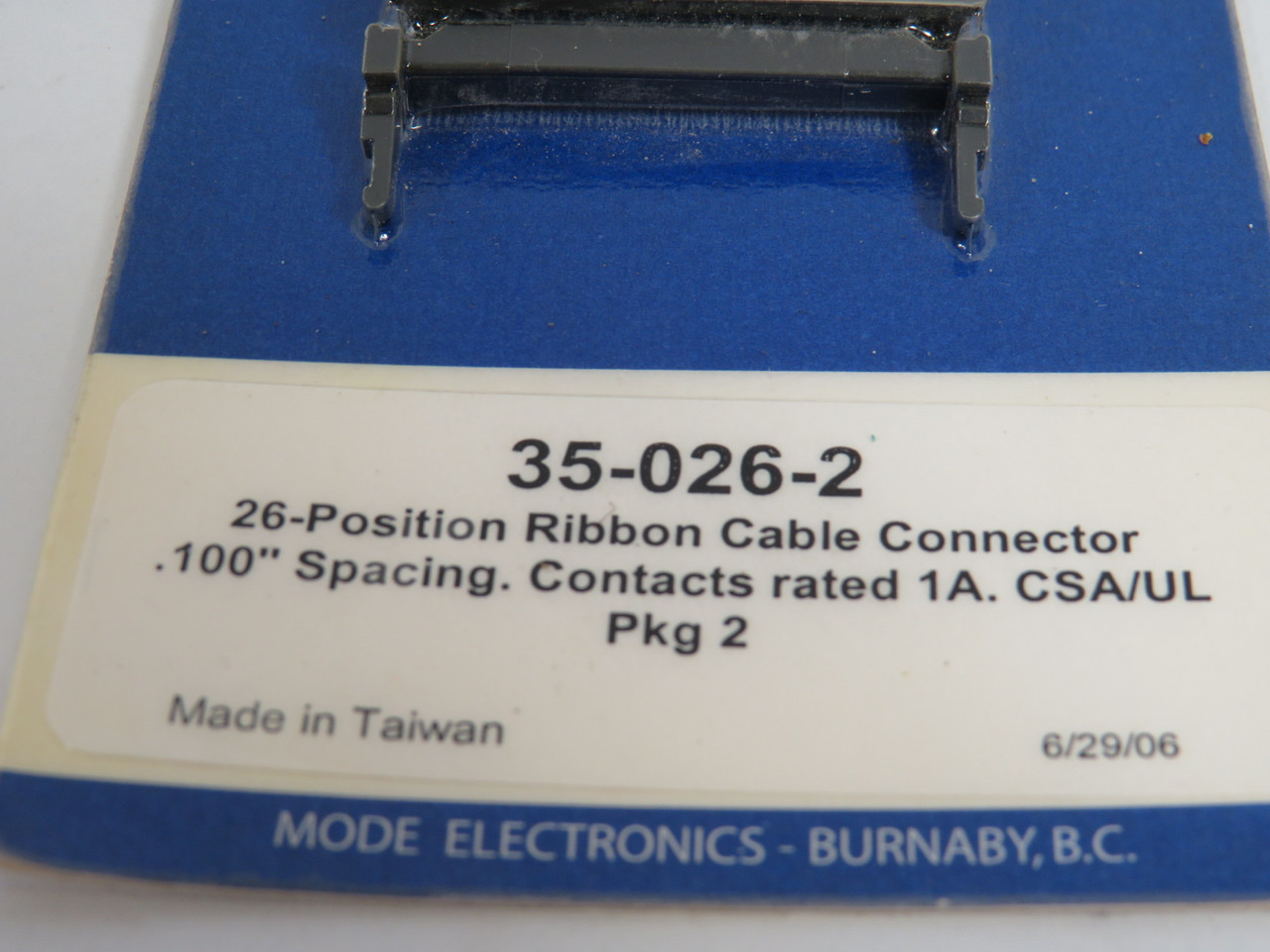 Mode Electronics 35-026-2 26-Position Ribbon Cable Connector 2-Pack ! NEW !