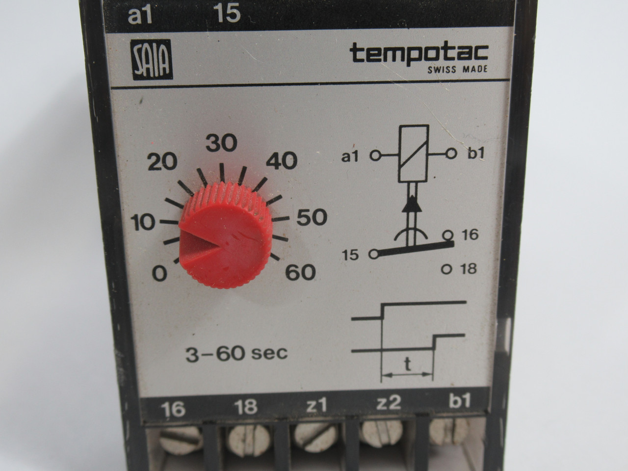 Sodeco K0G11.A1 Timing Relay 110V@50/60Hz 3-60sec USED