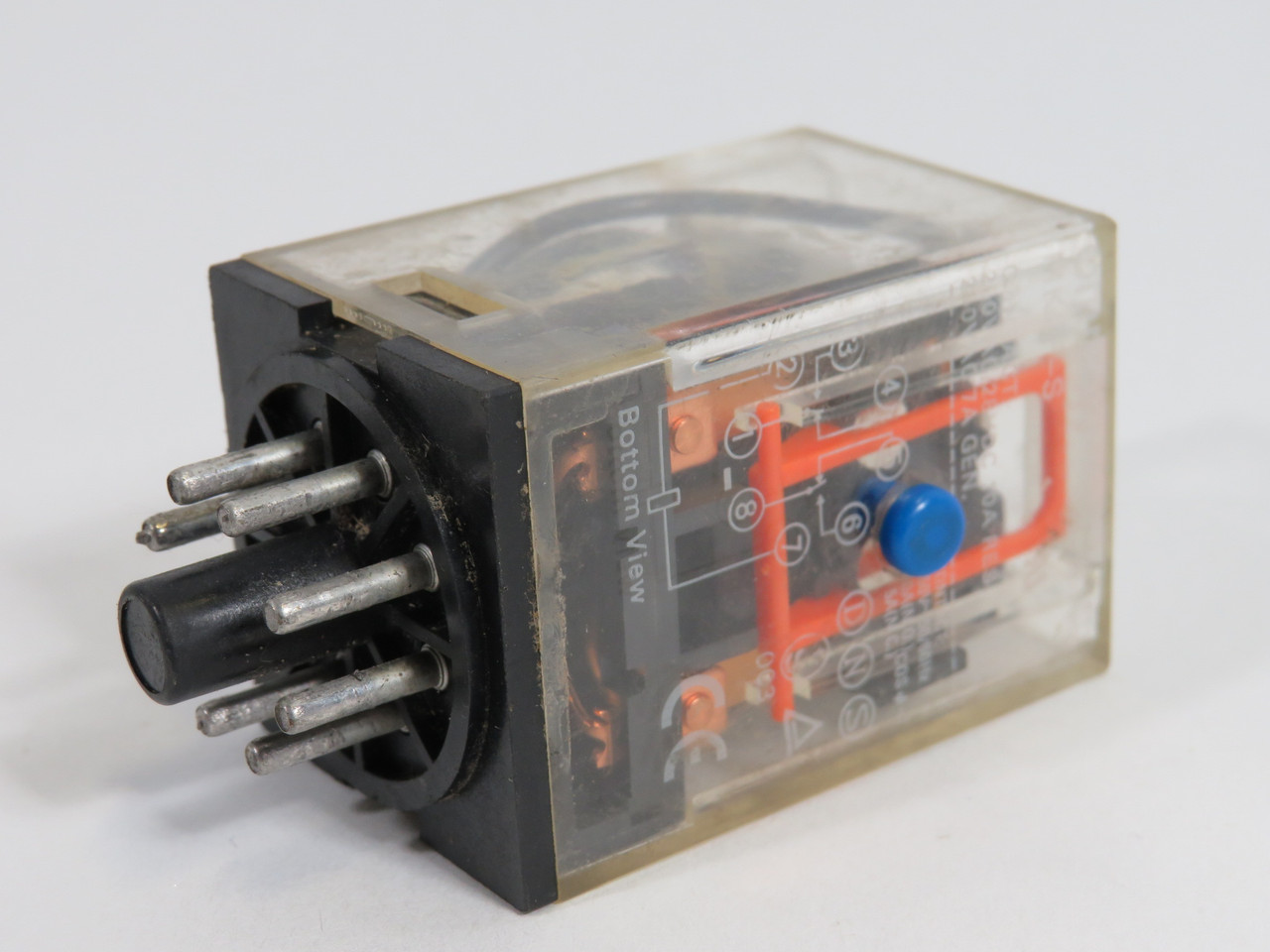 Omron MK2P-S-DC48 Plug-In Relay 48VDC 10A 8-Pin USED