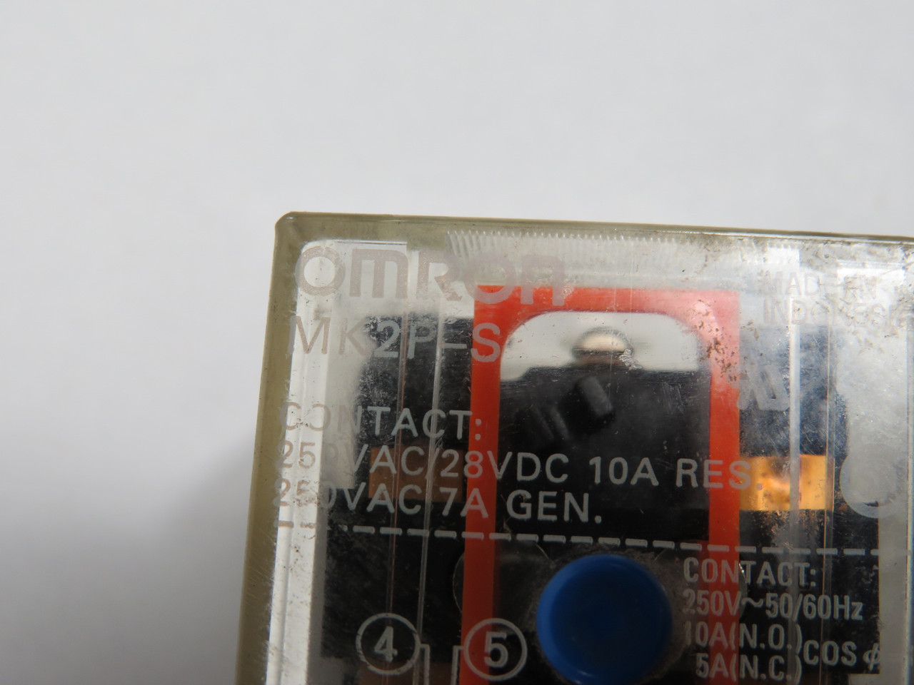 Omron MK2P-S-DC48 Plug-In Relay 48VDC 10A 8-Pin USED