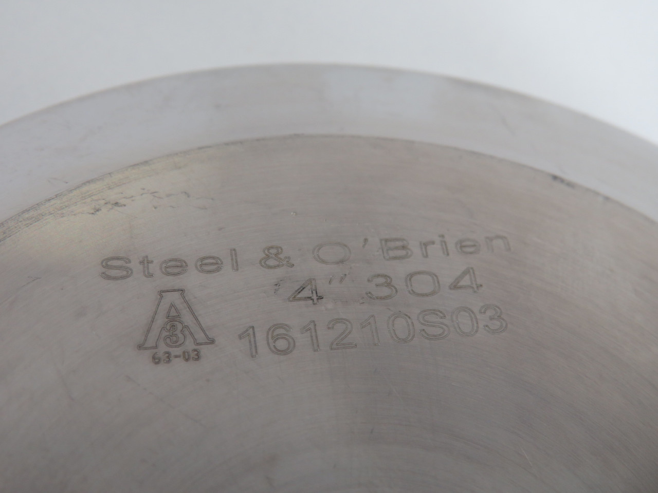 Steel & O'Brien 161210S03 Stainless Steel Sanitary Fitting 4" USED
