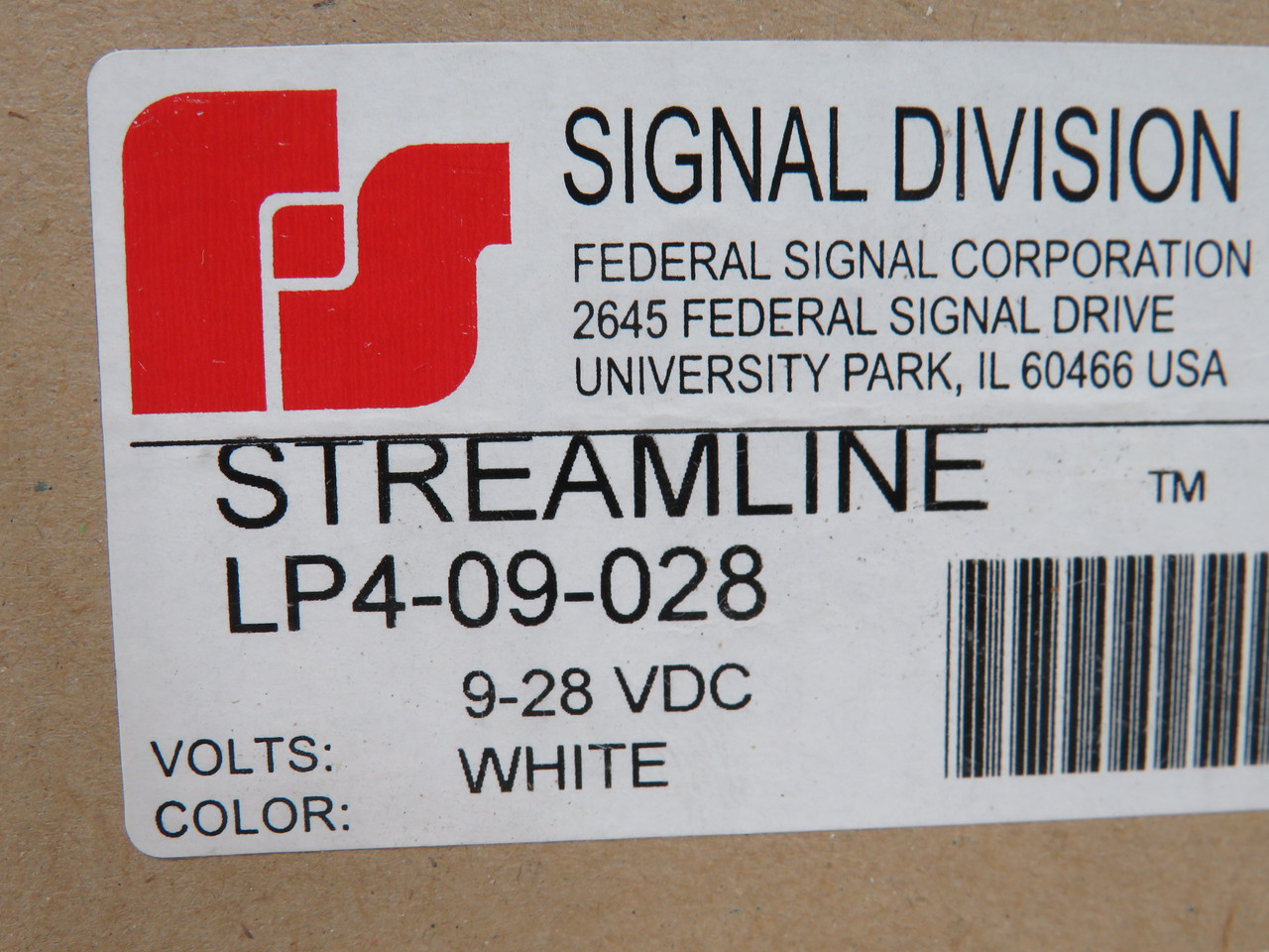 Signal Division LP4-09-028 Streamline Low-Profile Mini-Sounder 9-28VDC ! NEW !