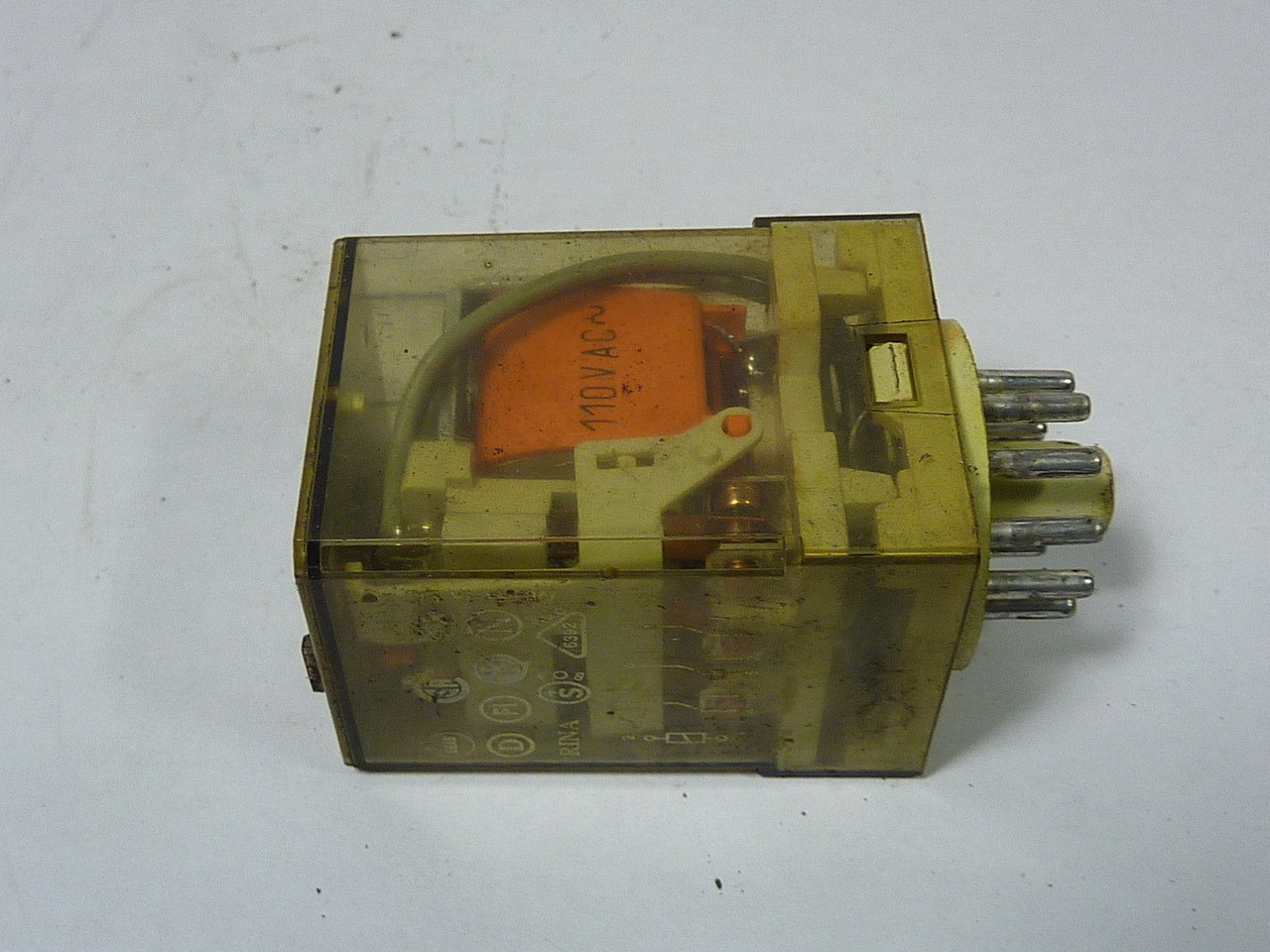 Finder 60.13.8.110.0020 General Purpose Relay 250V 10A Coil 110VAC USED