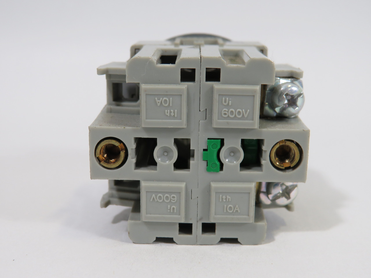 IDEC ABD110N-B Push Button Switch 600V 1NO *No Cap/Missing Hardware* USED