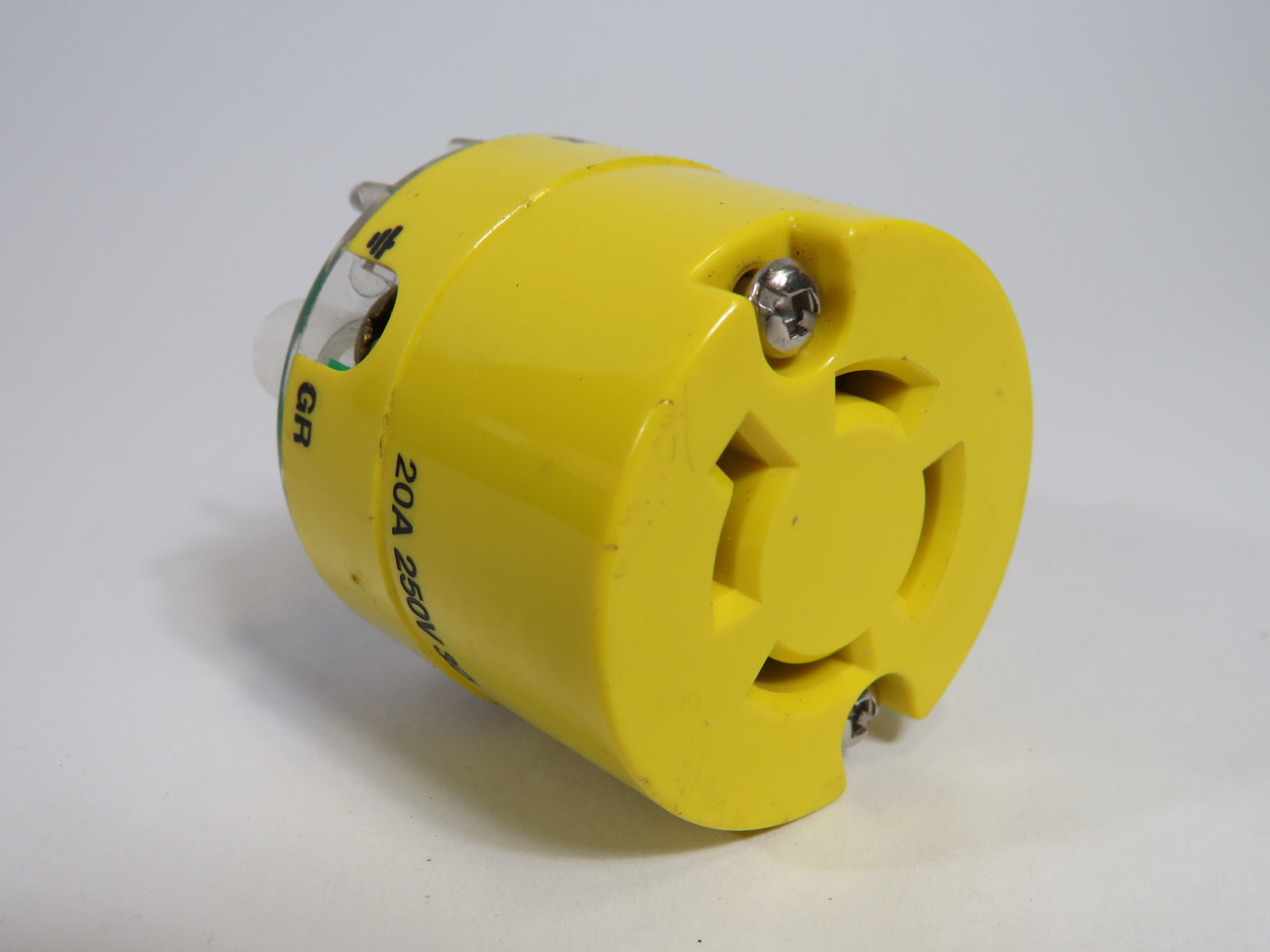 Generic L1520C Twist-Lock Connector Insert Yellow 20A 250V 4W 3P USED