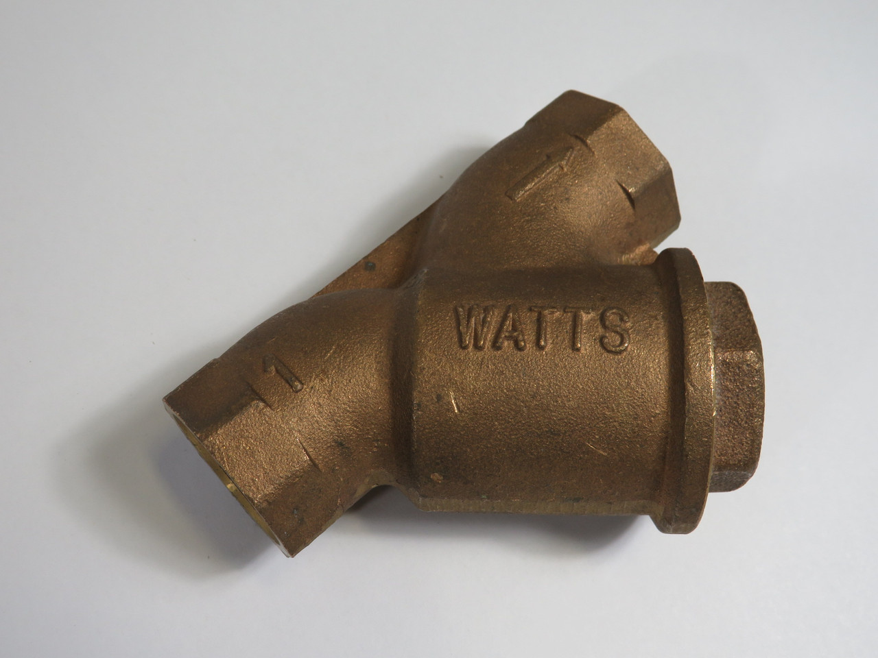 Watts LF777M120 0123095 Bronze Strainer 1" Wye 400WOG 125WSP Not Tapped USED