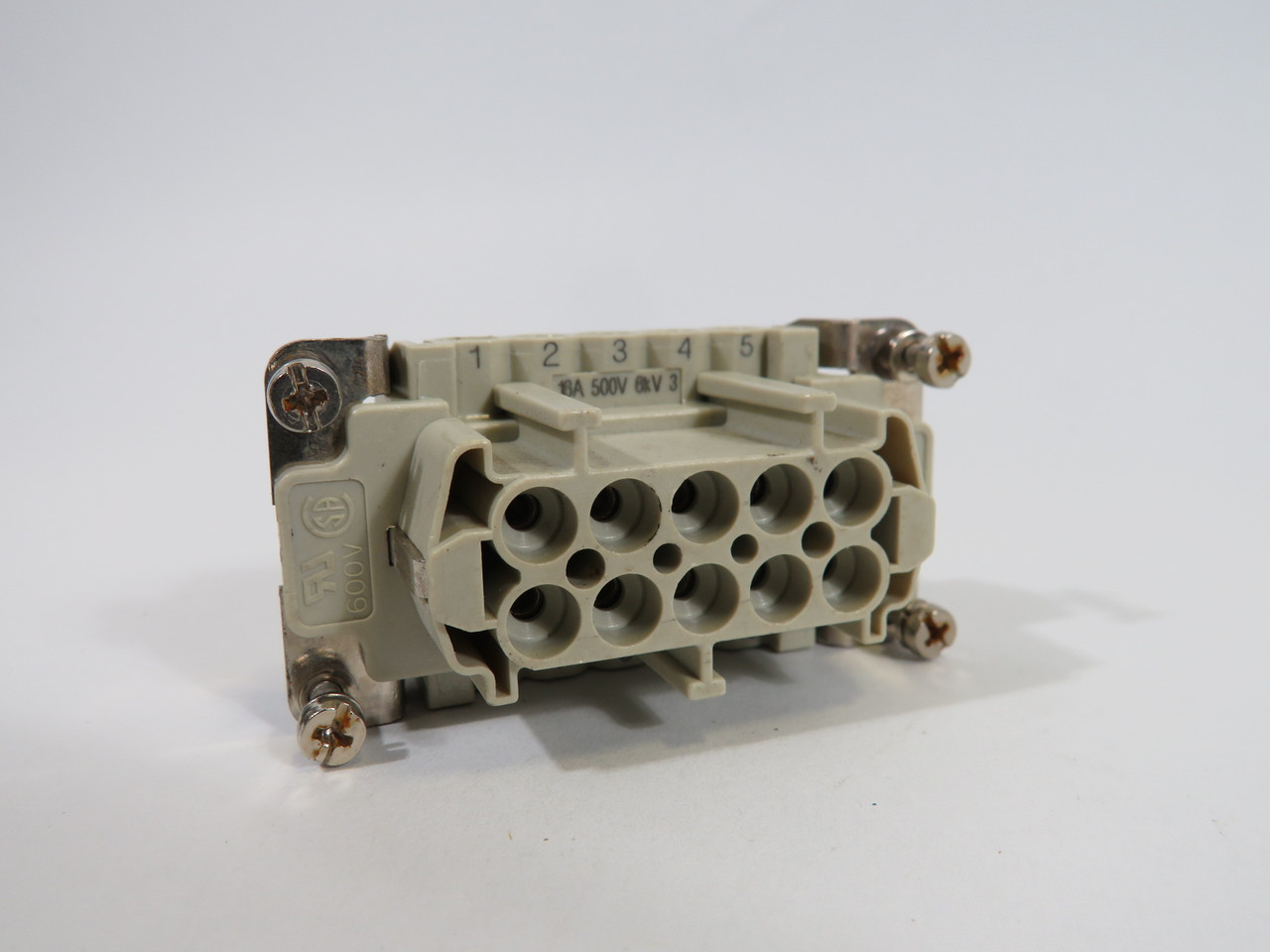 Ilme CNEF-10-T Female HDC Insert 10-Position 16A 500V *Rust on Screws* USED