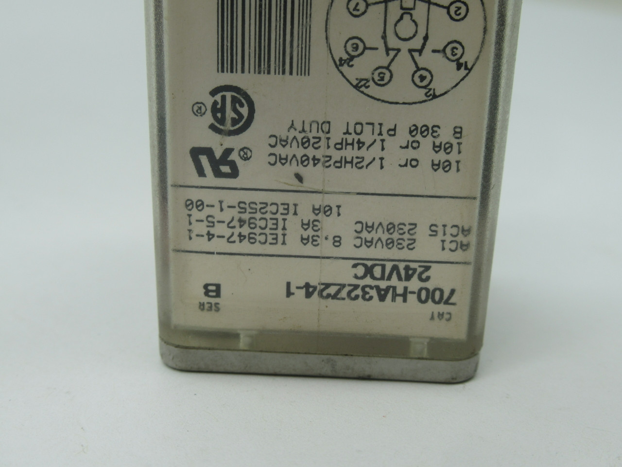 Allen-Bradley 700-HA32Z24-1 Series B Relay 24VDC Coil 10A 230VAC 8-Pin USED