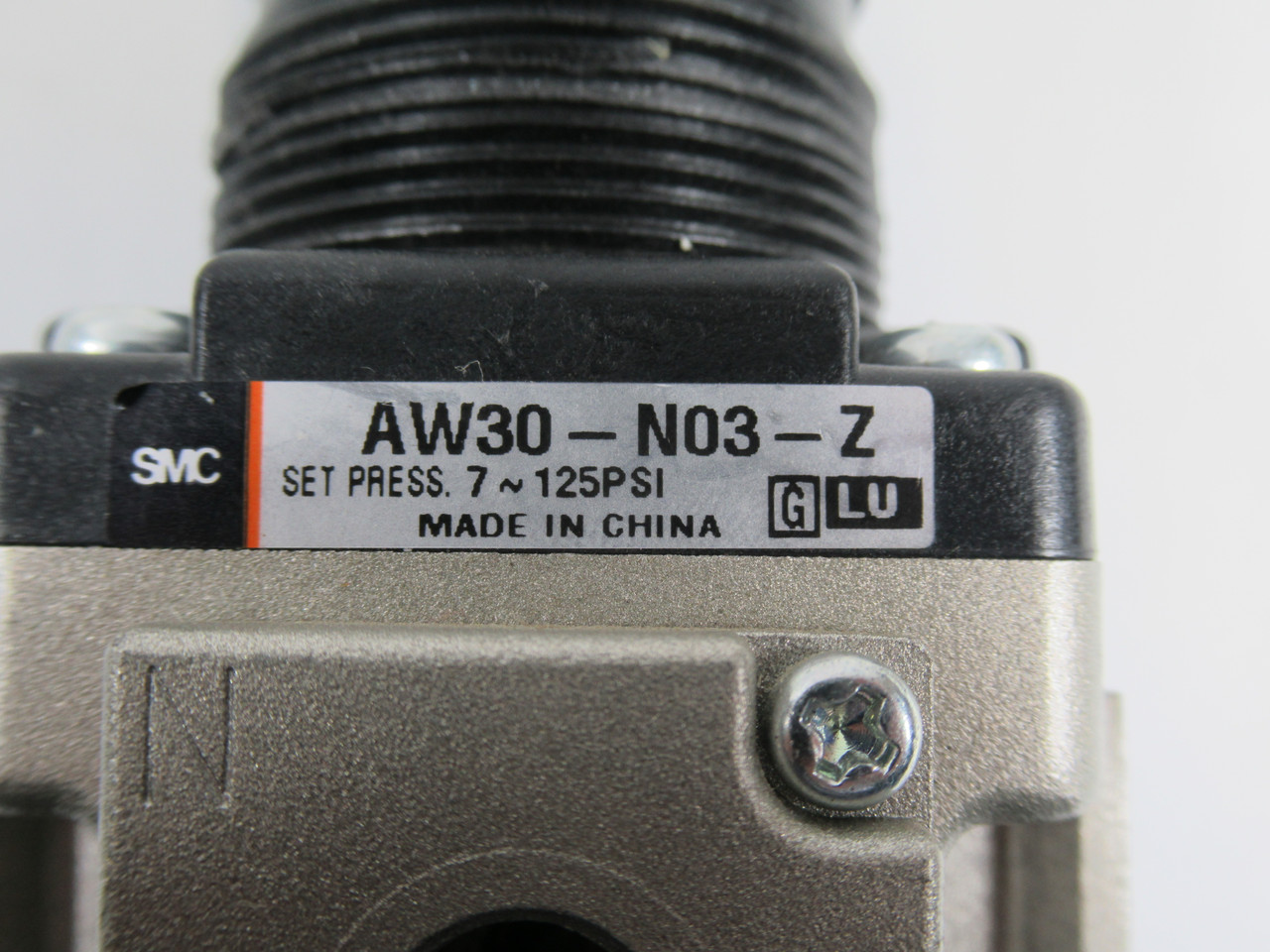 SMC AW30-N03-Z Filter Regulator Set Press 7-125 psi 3/8" NPT USED