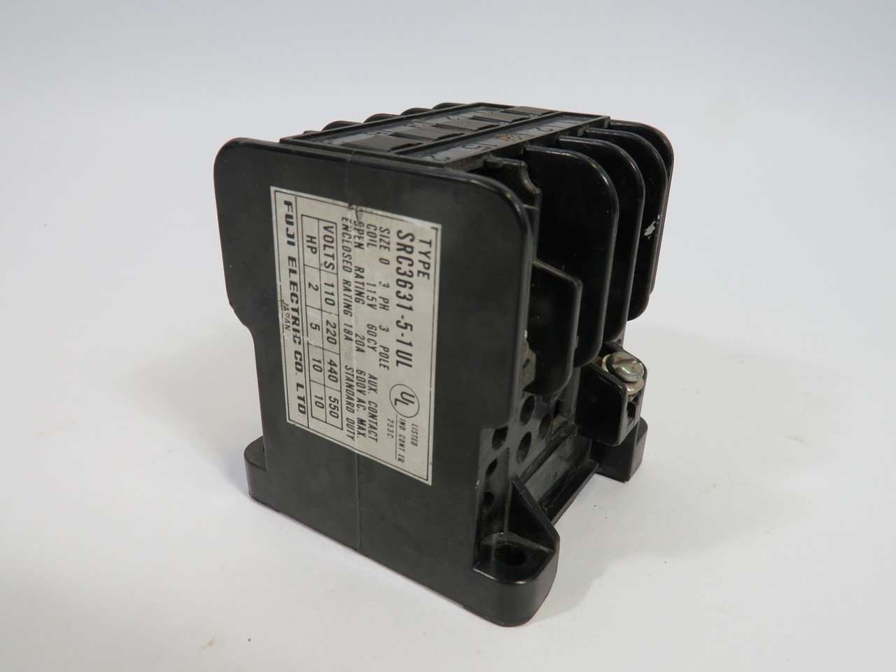 Fuji SRC3631-5-1UL Contactor 115V@60Hz USED