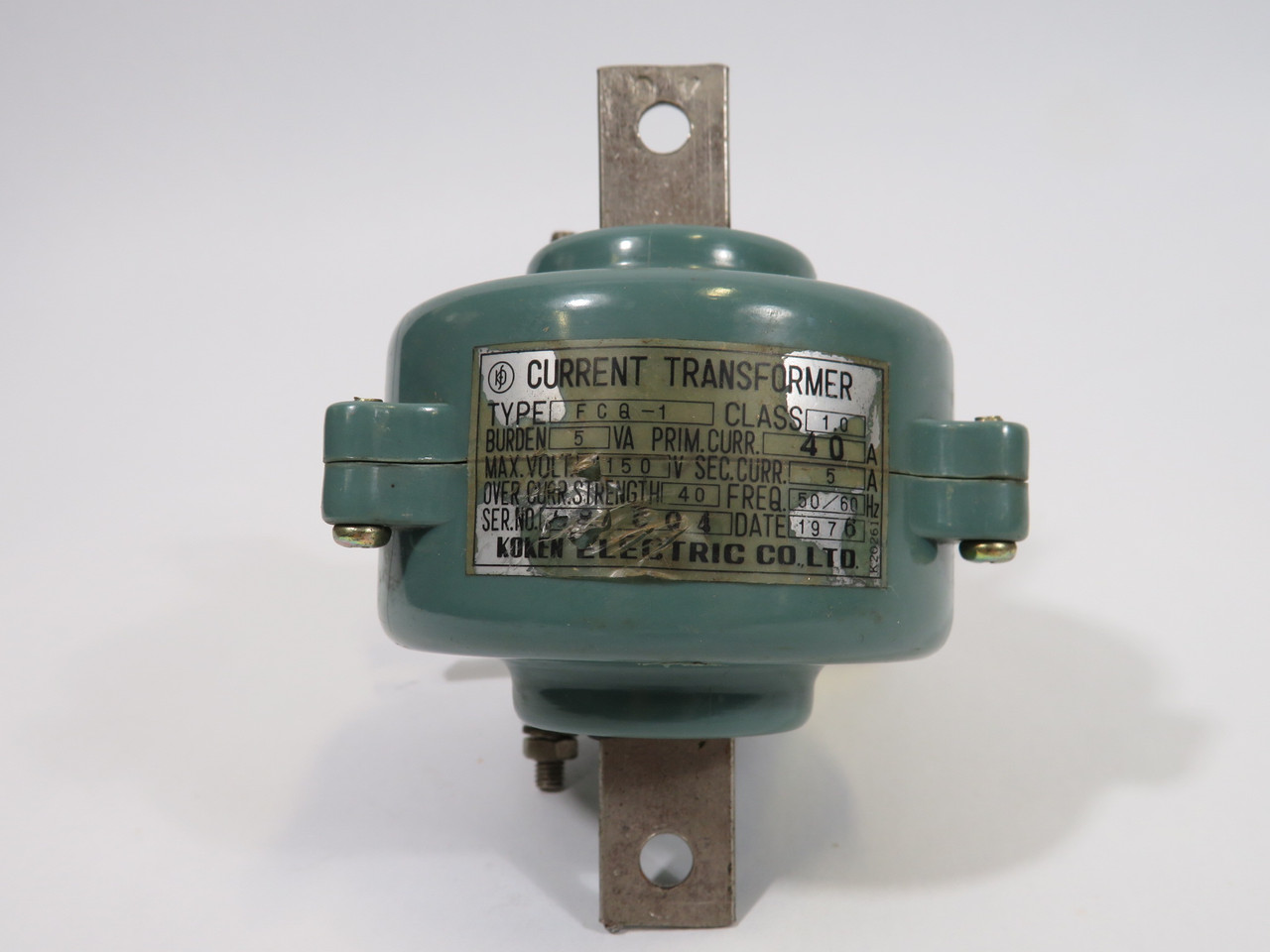 Koken FCQ-1 Current Transformer 5VA 1150V Pri 40A Sec 5A USED