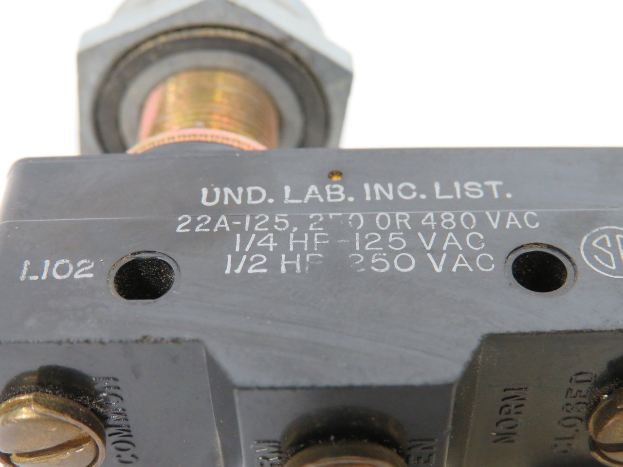 Honeywell BM-1RQ1-A2 Micro Switch 22A 125/250/480V USED