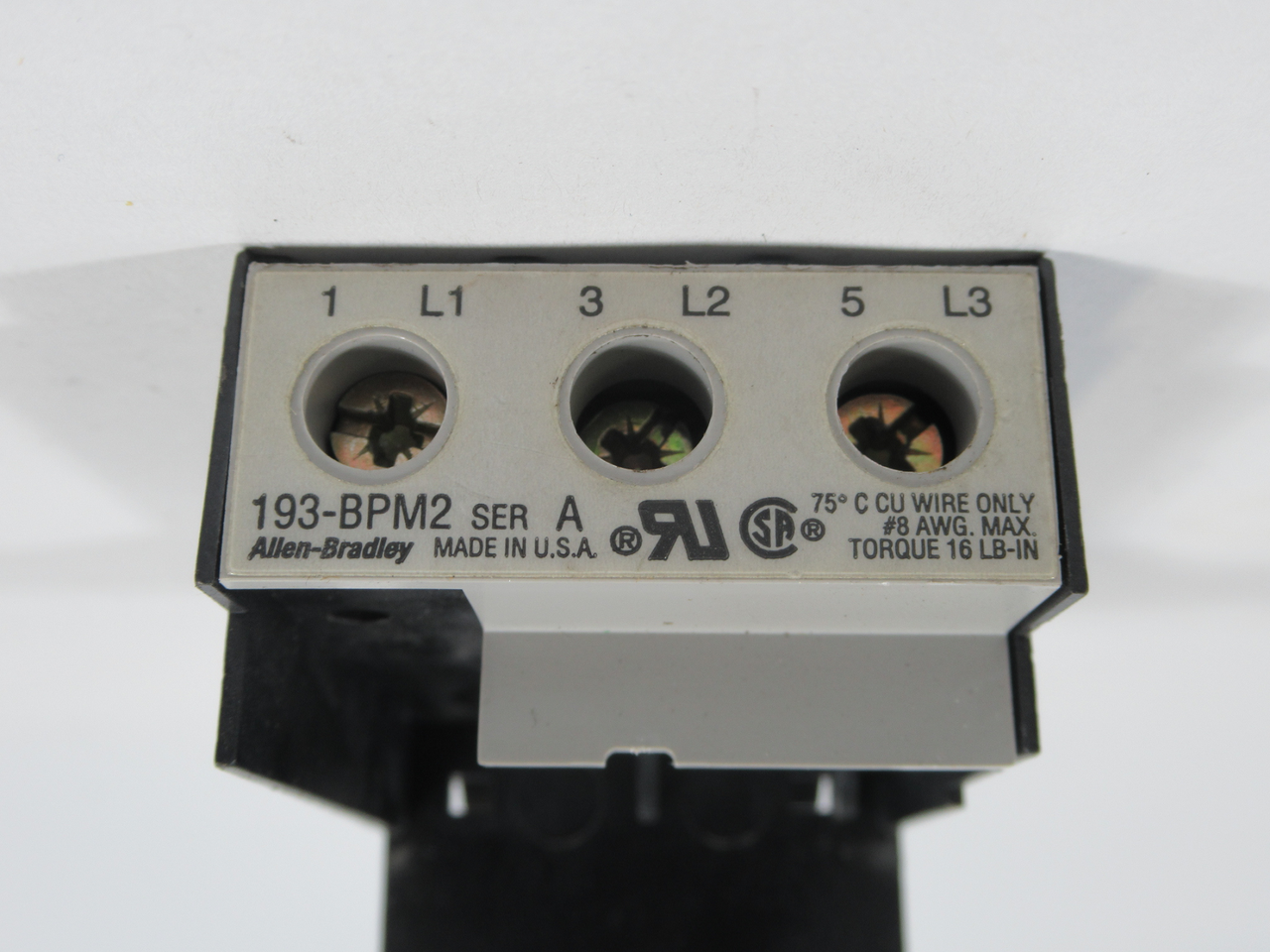 Allen-Bradley 193-BPM2 Series A Base Adapter for Relay USED