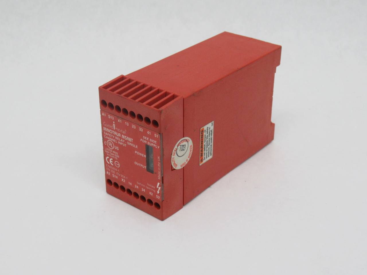 Allen-Bradley 440R-E23030 Safety Relay Single Channel 24VAC/DC NO RAIL CLIP USED