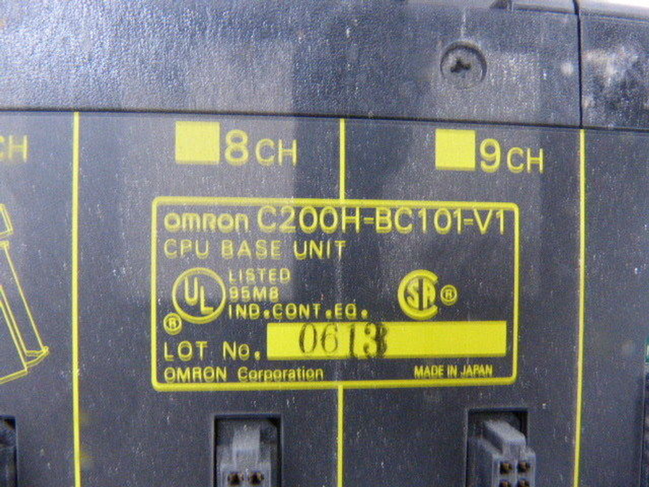 Omron C200H-BC101-V1 CPU Base Module Rack 10-Slot USED