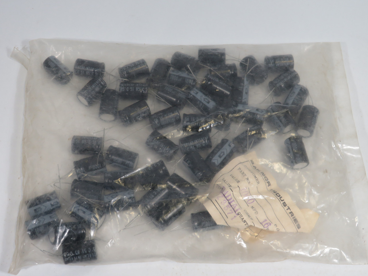 Intercap 51 Electrolytic Capacitor 1000uF 16V 50-Pack ! NWB !