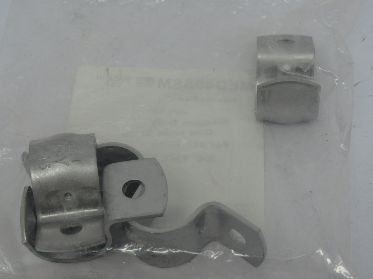 Minerallac MED45SSM Medium Duty Jiffy Clip 1 Hole Strap 3/4" EMT 5-Pk NWB