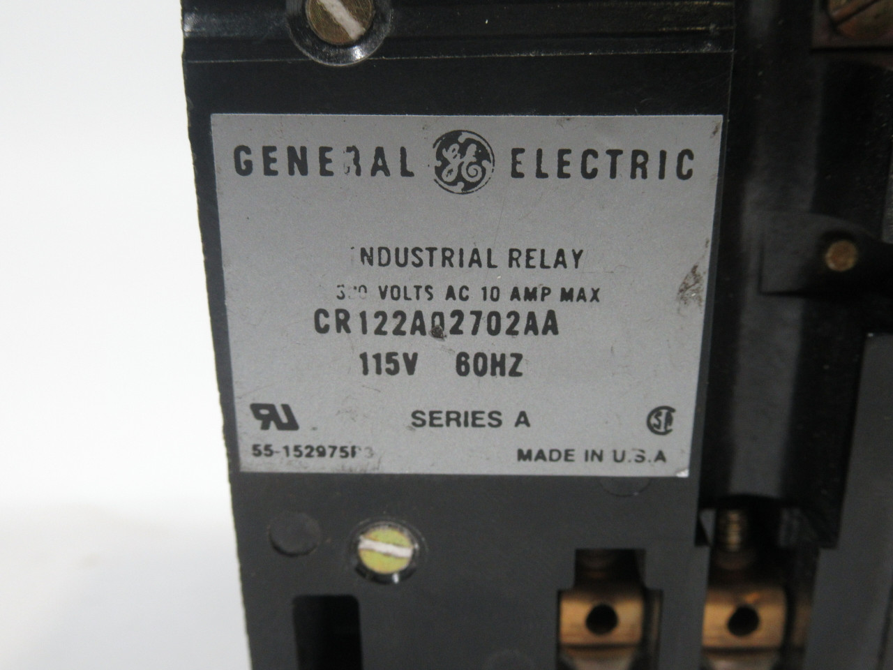 General Electric CR122A02702AA Time Delay Relay Series A 115V 60Hz USED