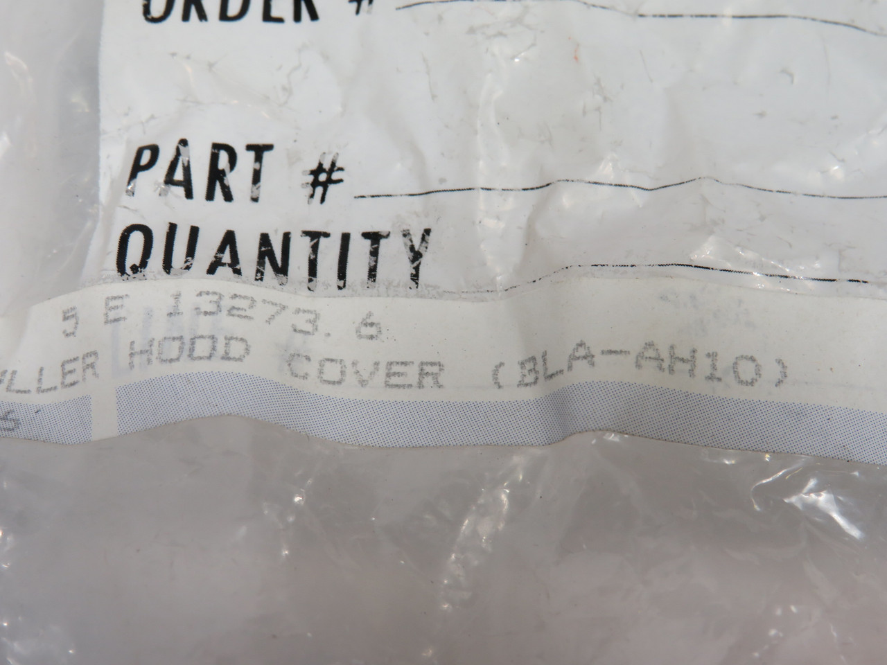 Weidmuller 1327360000 BLA-AH10 Hood Cover 10-Pole *No Clamp* 5-Pack ! NWB !