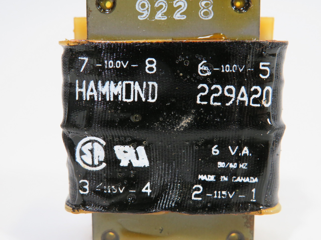Hammond 229A20 Transformer 6VA Pri 115/230V Sec 10/20V 50/60Hz ! NEW !
