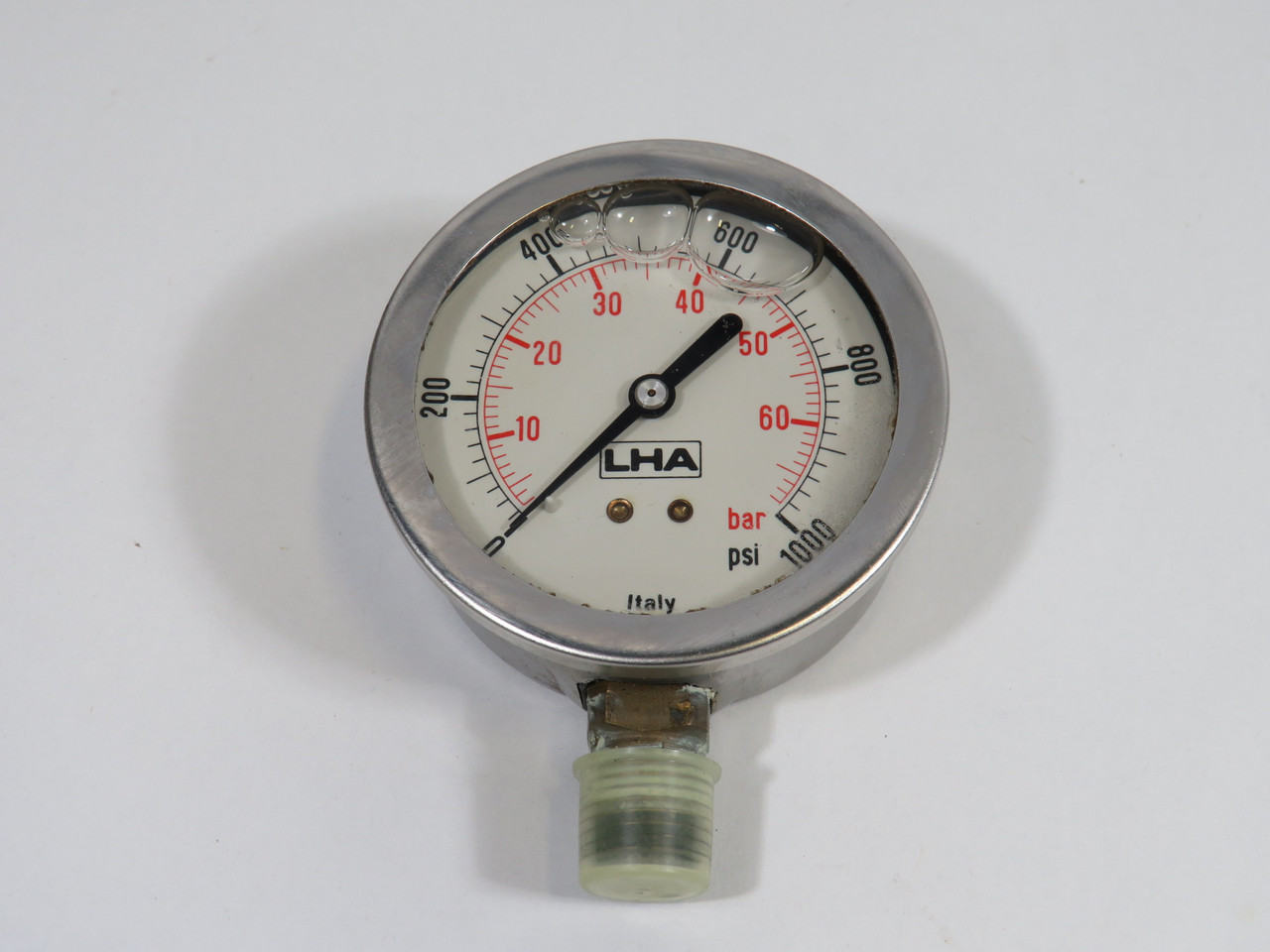 LHA PGL-A-63-N-B-1000-S Pressure Gauge 0-1000psi 2.5" D 1/4" NPT ! NOP !