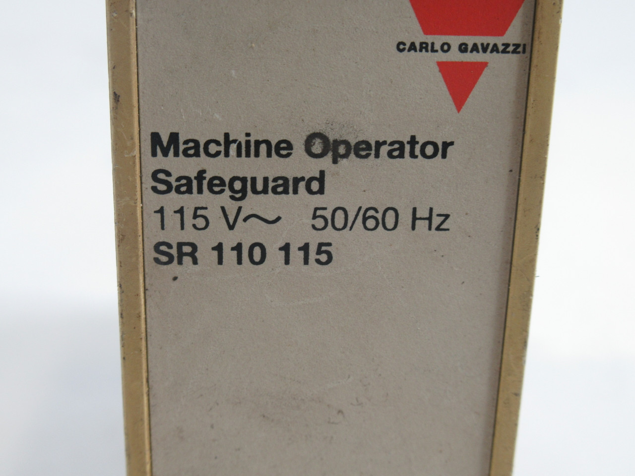 Carlo Gavazzi SR-110-115 Machine Safeguard Relay 115VAC 50/60Hz 10A USED
