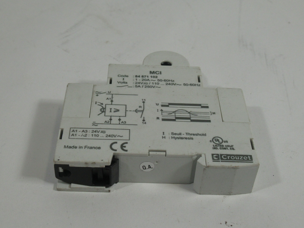 Crouzet 84-871-102 Relay Control 250VAC 5A USED